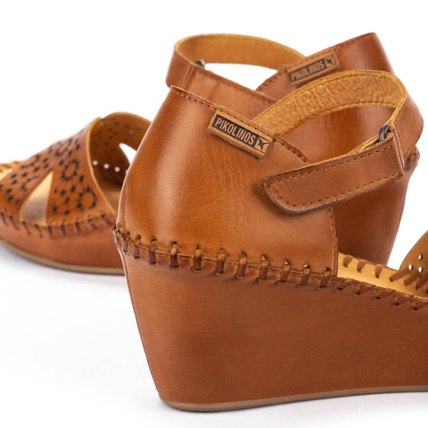 Women's Pikolinos MARGARITA Wedge Sandals Brown | NZ C23AQ85